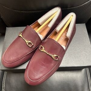 NIB!Rare! Coach FG3110 Haley Leather Loafer Women's Wine Casual Slip On Size 6.5
